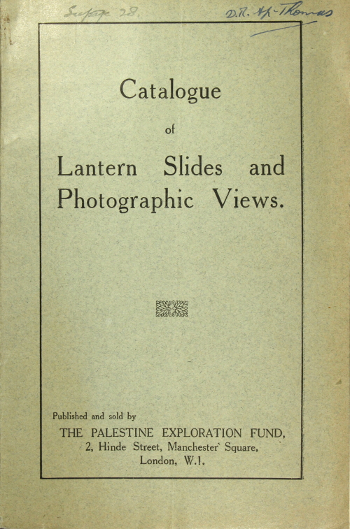 Front cover of randomly-selected catalogue