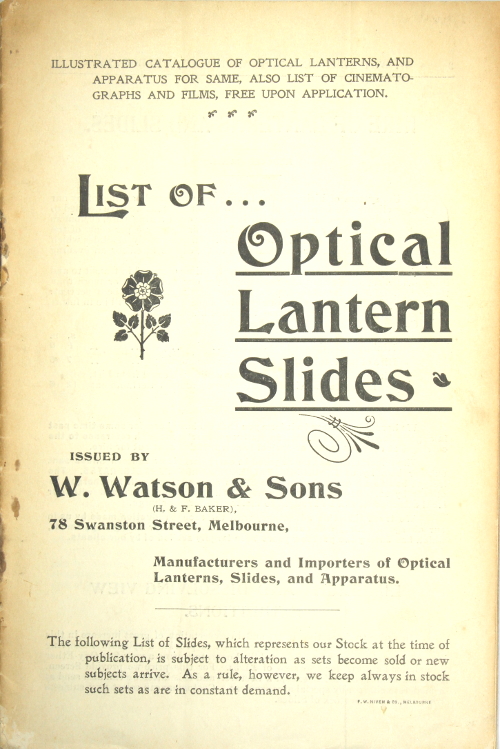 Front cover of randomly-selected catalogue