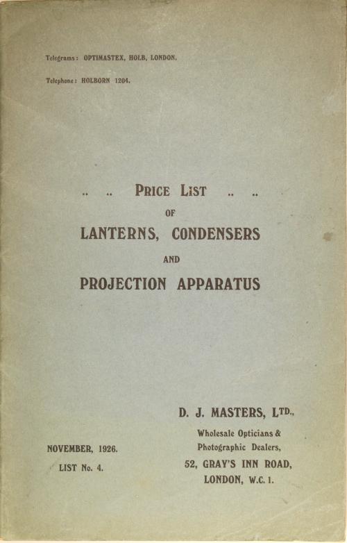 Front cover of randomly-selected catalogue